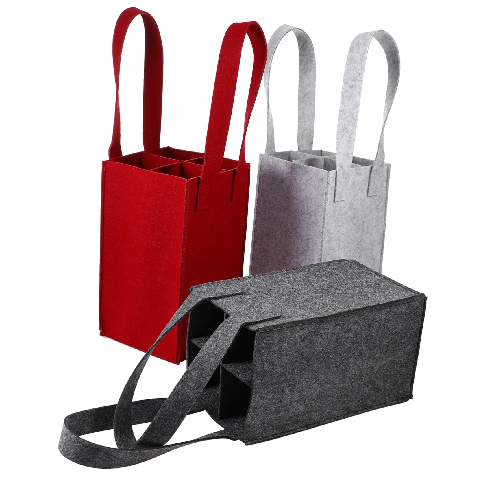 Porte-bouteilles de vin en feutre Cabilock : sac de protection au design épuré