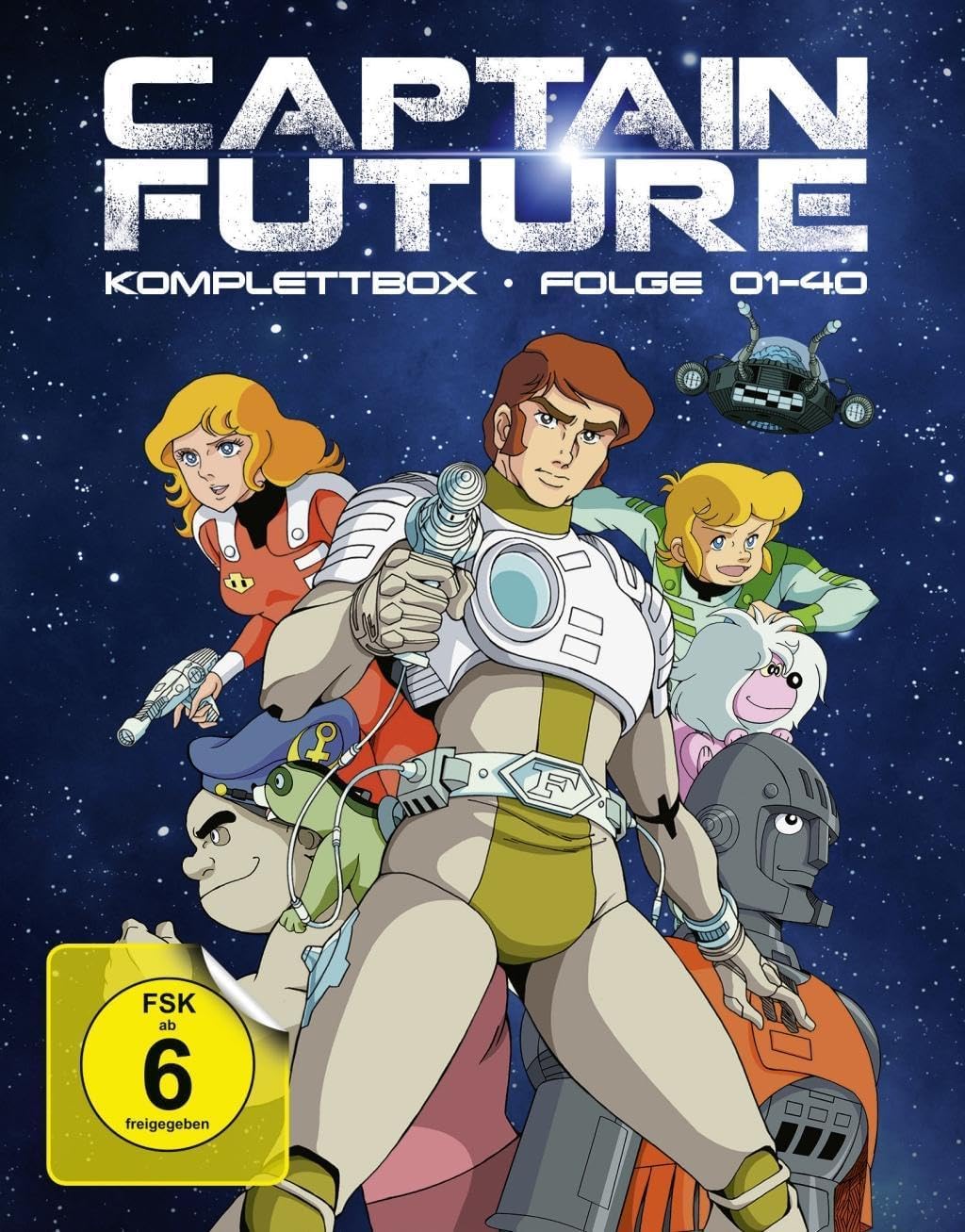 Captain Future Komplettbox BD Alle 40 Folgen & Serienspecial OmU auf 4 Blu-rays