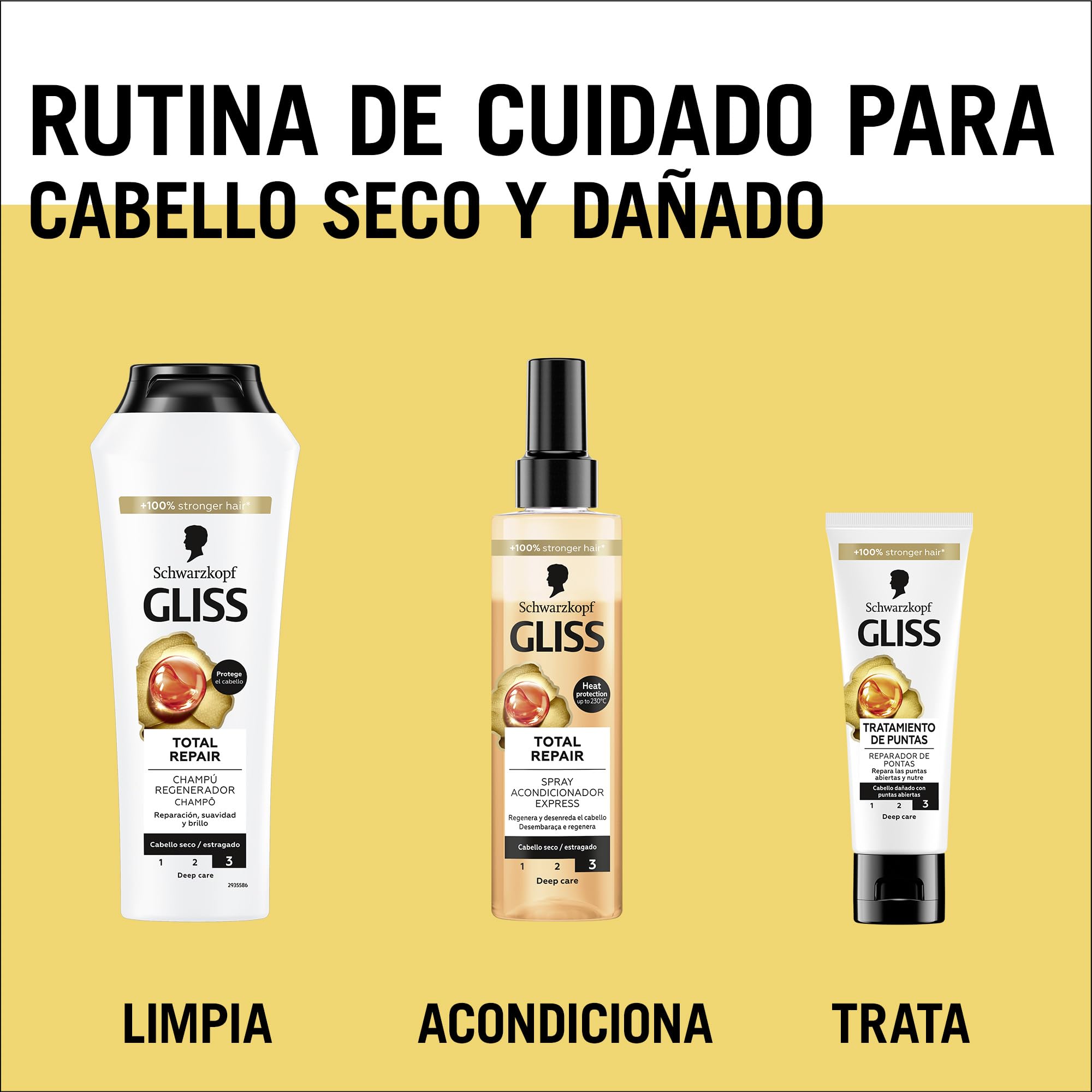 Gliss Oil Nutritive Tratamiento reparador de puntas (50 ml), renovador de puntas abiertas con keratina líquida, sérum nutritivo para cabello seco y dañado