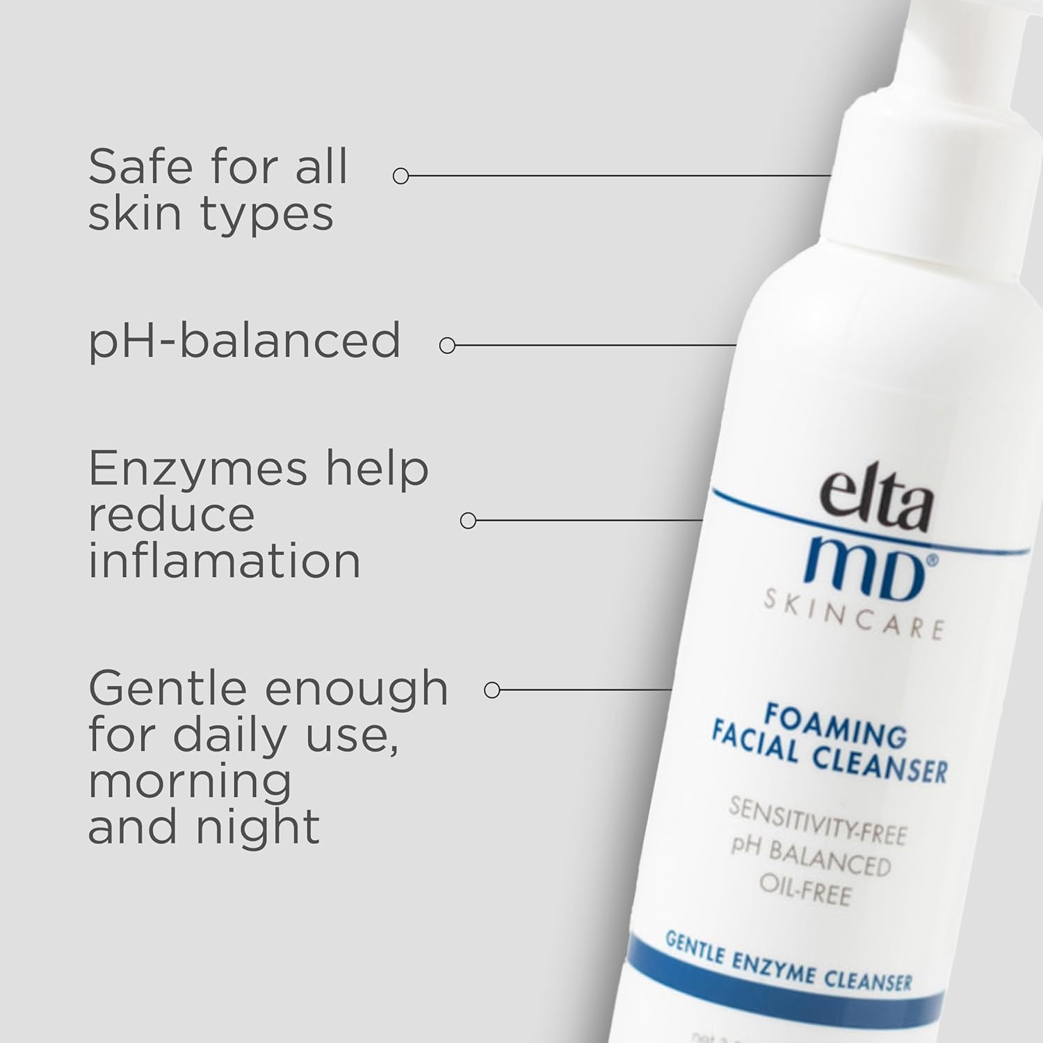 EltaMD AM & PM Moisturizer Facial Kit with Daily Foaming Facial Cleanser, Gentle for Sensitive Skin - Image 4