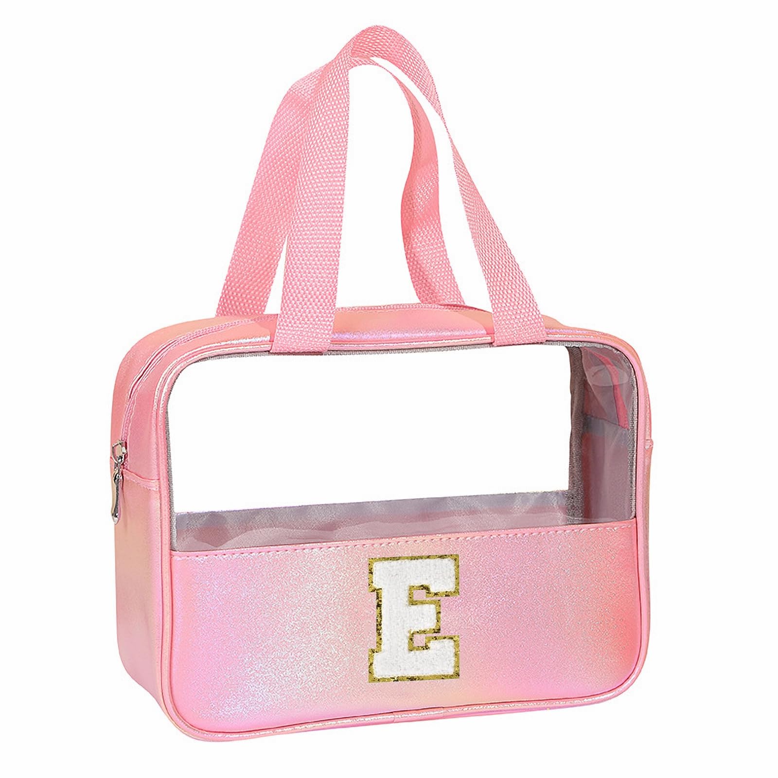 Transparent Kosmetiktasche, Rosa Kulturbeutel, Reise Wasserd