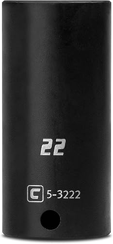 Capri Tools - Llave de vaso de impacto profundo, 38 pulgadas, 6 puntos, métrica