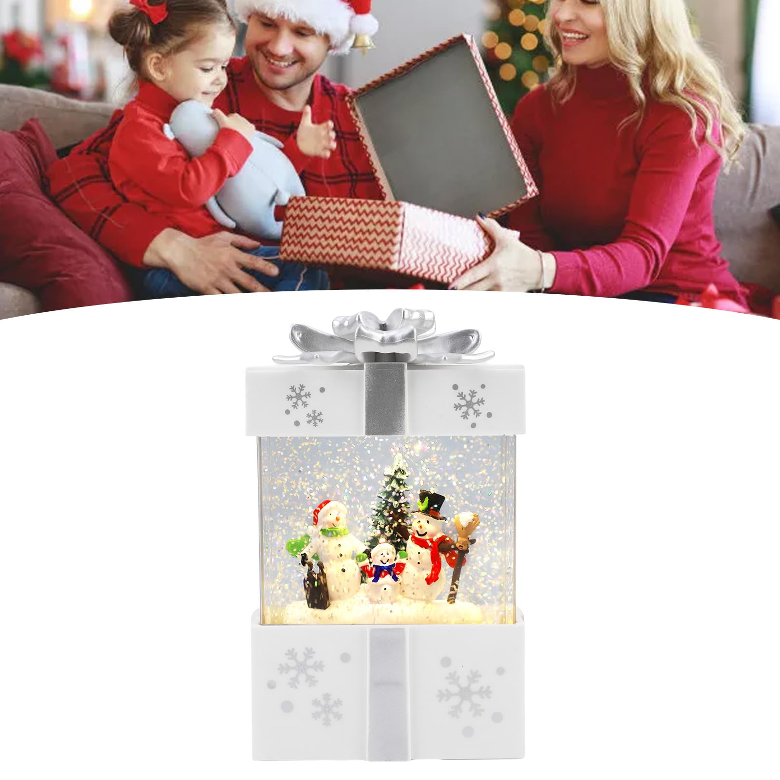 Carillon Natalizio Scintillante, Alimentato Tramite USB, 12 Cm