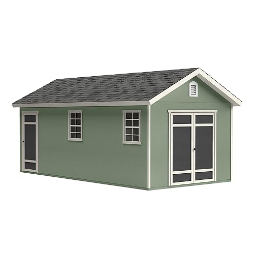 Handy Home Products Fairfax 10x20 DIY Wooden Storage Shed