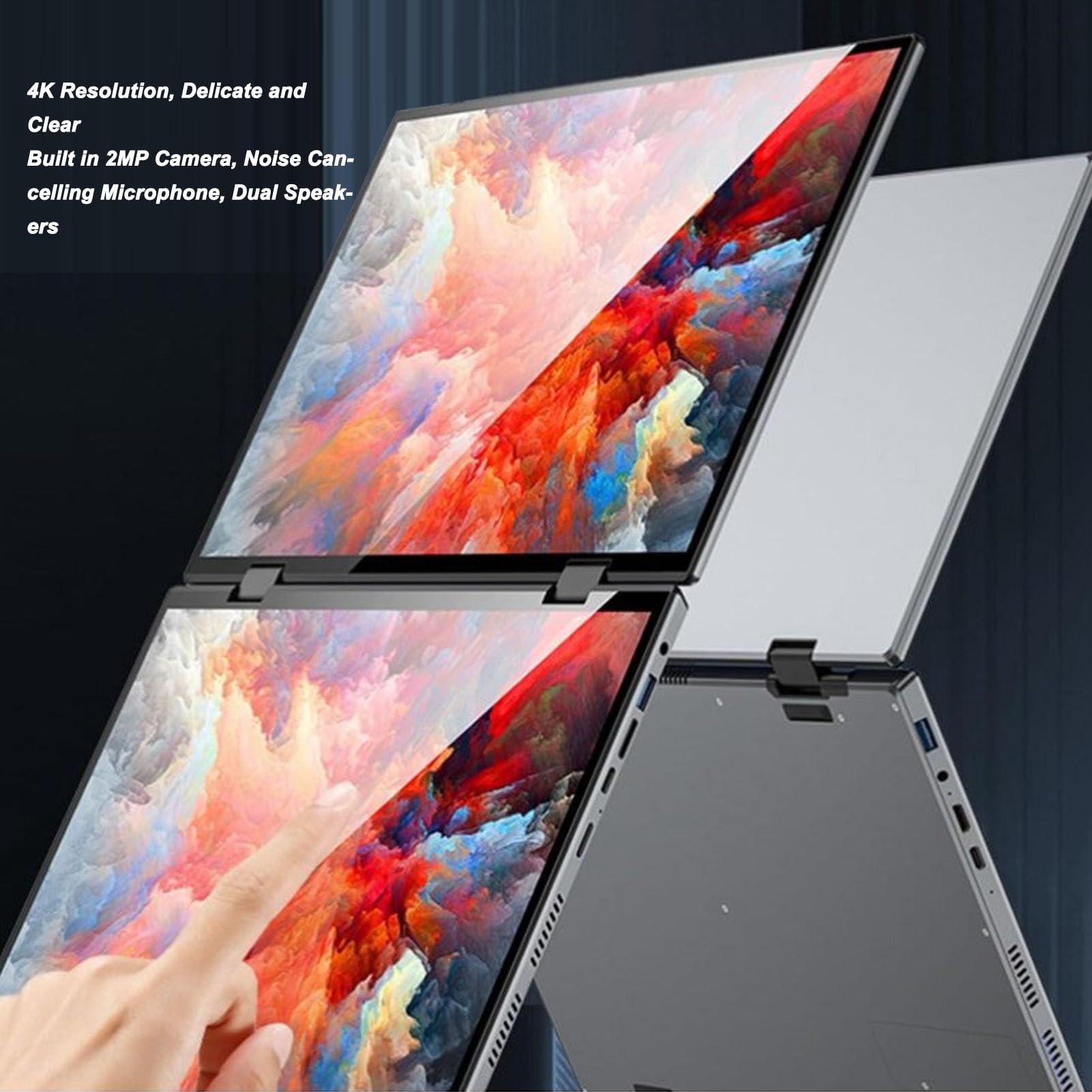 Amazon.co.jp: 2-in-1 ノートパソコン、10.5 インチ デュアル
