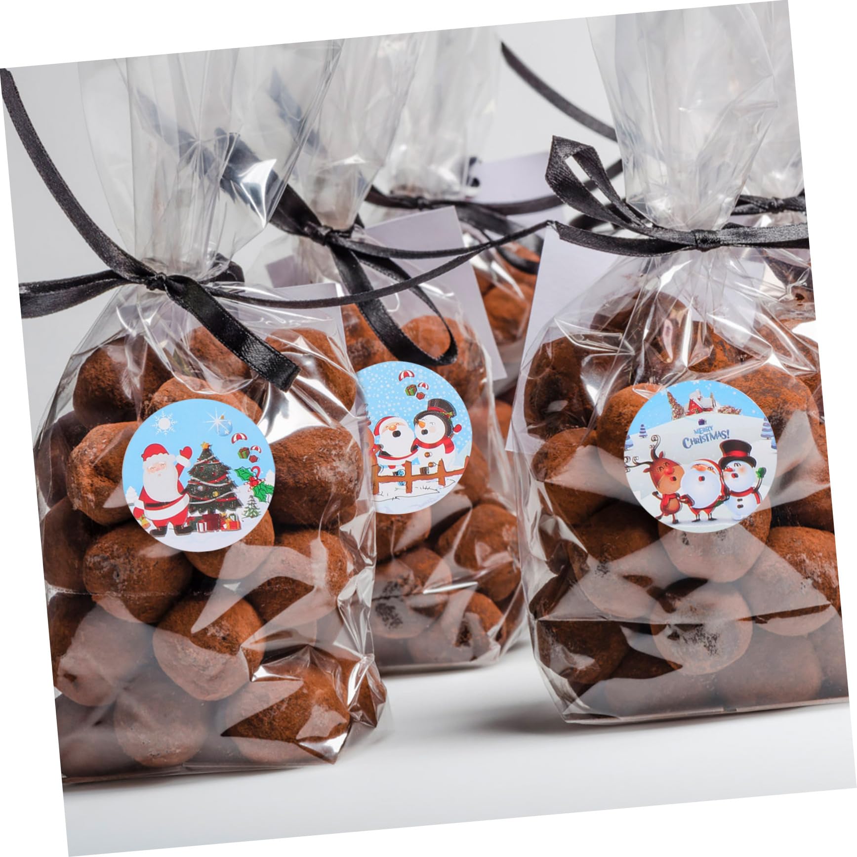 SHINEOFI 18rotoli Etichette Adesive Natalizie Animati Confezione Stickers Per e Decorazioni Per Confezionare e Personalizzare Festivi
