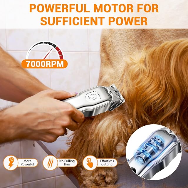 Foto 2 de 8 de Máquina de Cortar Pelo para Perros, Cortapelos Profesional para Mascotas