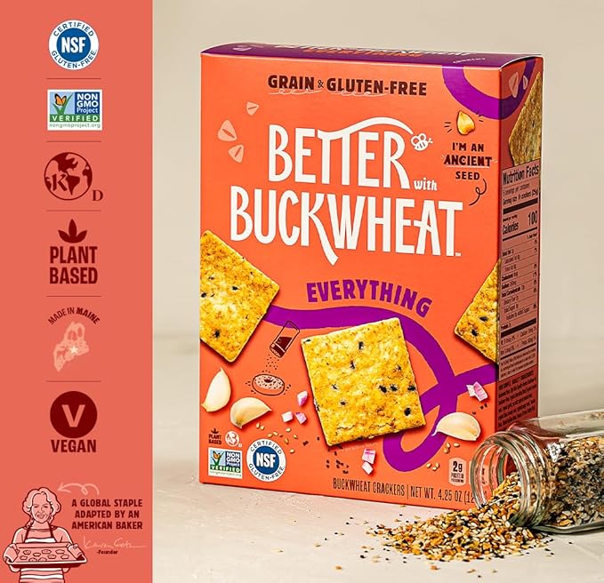 Galletas Everything Crackers de Trigo Sarraceno Sin Gluten miniatura 4