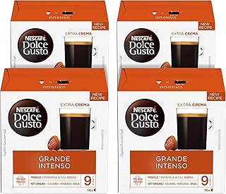 كبسولات قهوة دولتشي جوستو جراند انتنسو من نسكافيه، 144 جم، 64 كبسولة (3 عبوات مع عبوة مجانية) - ابيض