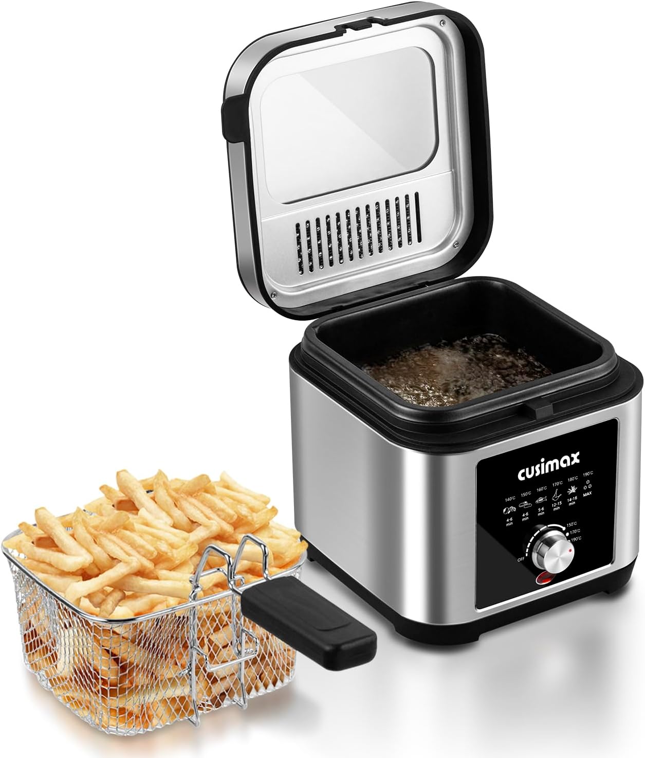De'Longhi FS6055 2.4 Litre Traditional Deep Fat Fryer, Adjustable