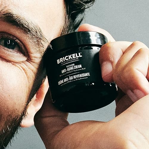 Miniatura 7 de Brickell - Crema antienvejecimiento revitalizante para hombres hidratante facial para reducir las líneas finas y las arrugas crema facial natural y
