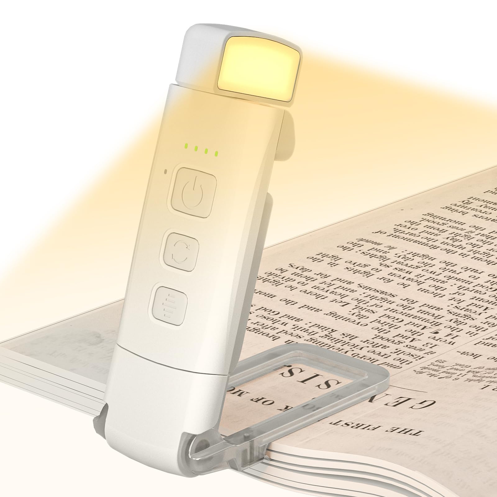 Czemo Luz de Libro Recargable, Portátil 9 LEDs Lampara de Lectura para Libros Cama con 3 Modos, Luz de Protección Ocular Luz para Leer Libros luz lectura Para viaje, Amantes del Libro, Niños