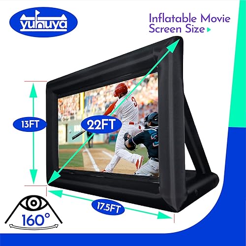 Miniatura 2 de Yuhuya Experimenta el mejor cine al aire libre con nuestra pantalla inflable de 22 pies