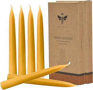 12 Engagement Party Gift Ideas That Feel Thoughtful and Useful 56 8 inch Natural Beeswax Taper Candles Set of 12, DEYBBY Smokeless and Dri...