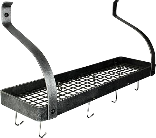 Miniatura 3 de Enclume PR8BC-36 HS Estantería de pared con brazo curvo, 36 pulgadas, acero martillado