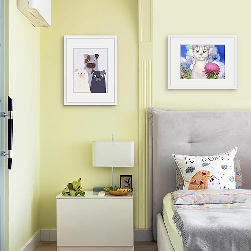 Miniatura 377 de Picrit - Juego de 12 portarretratos de 5 x 7 pulgadas para colgar en la pared o exhibir sobre una mesa, para fotos de 4 x 6 con paspartú o 5 x 7