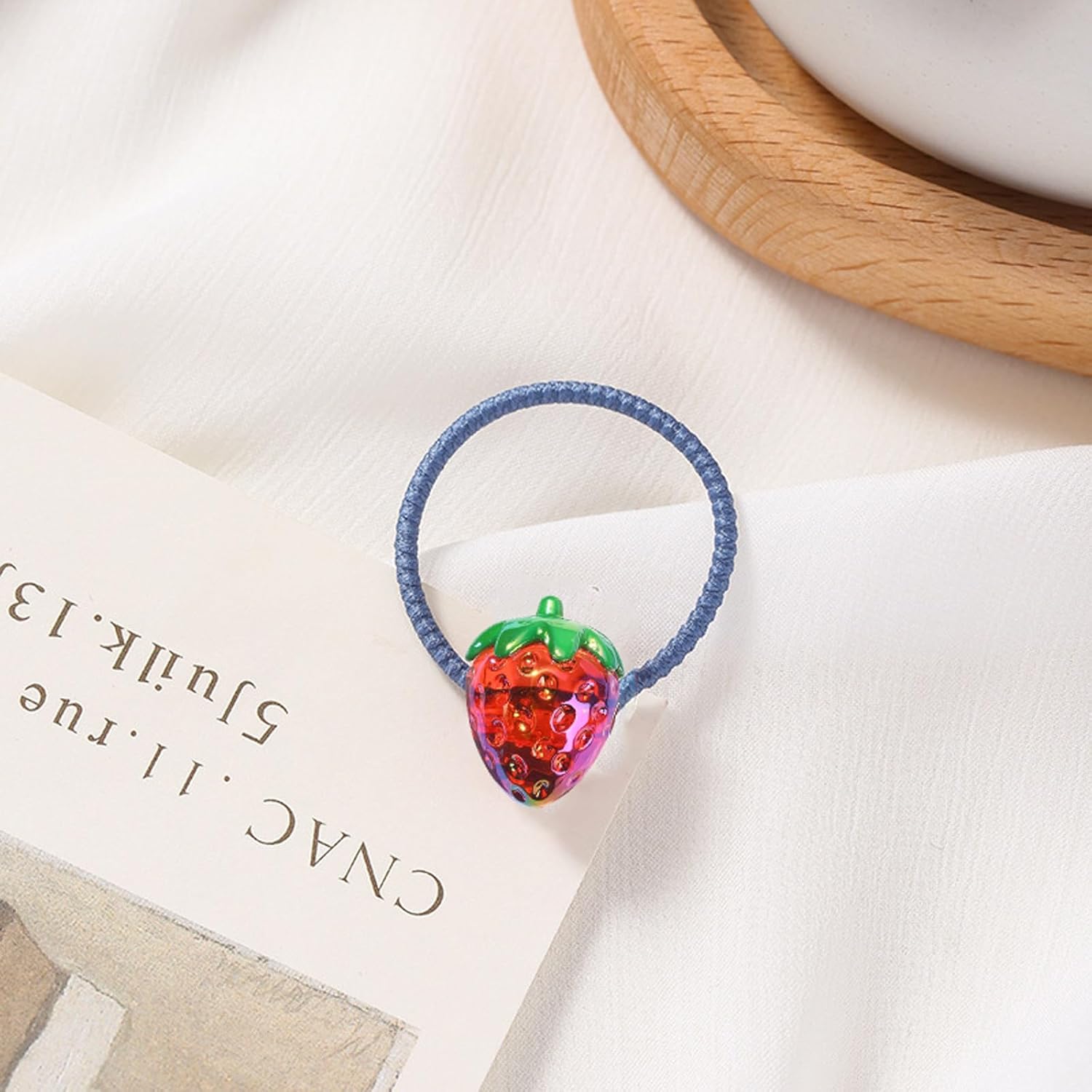 KitBeads 20pcs 20mm Acrylic Strawberry Beads Transparent Kawaii Food Iridescen Fruit Bead for Jewelry Making Bulk - Image 5