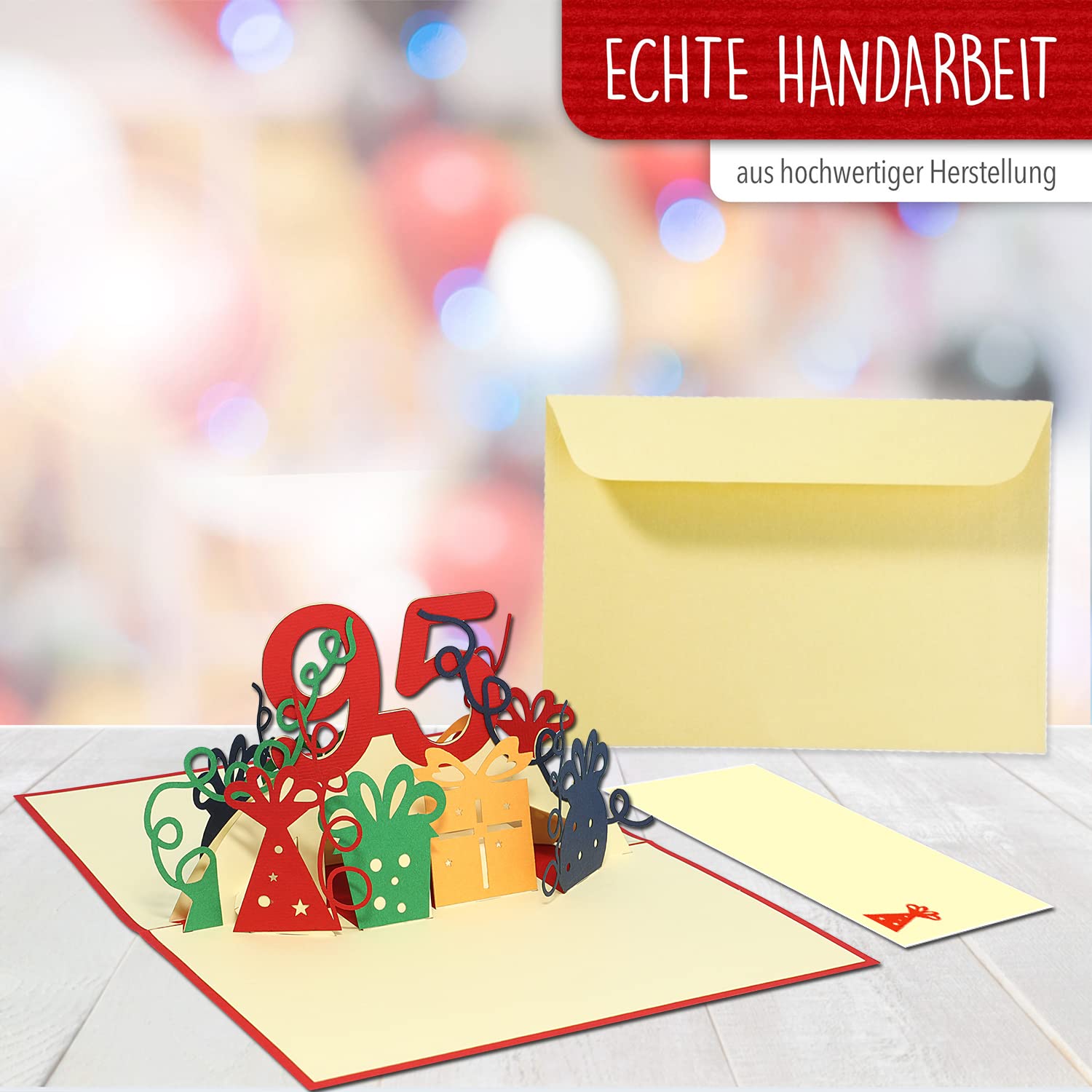 Carte D'Anniversaire 95 Ans - Numéro 14 - Avec Enveloppe - Sous Blister - Neuf