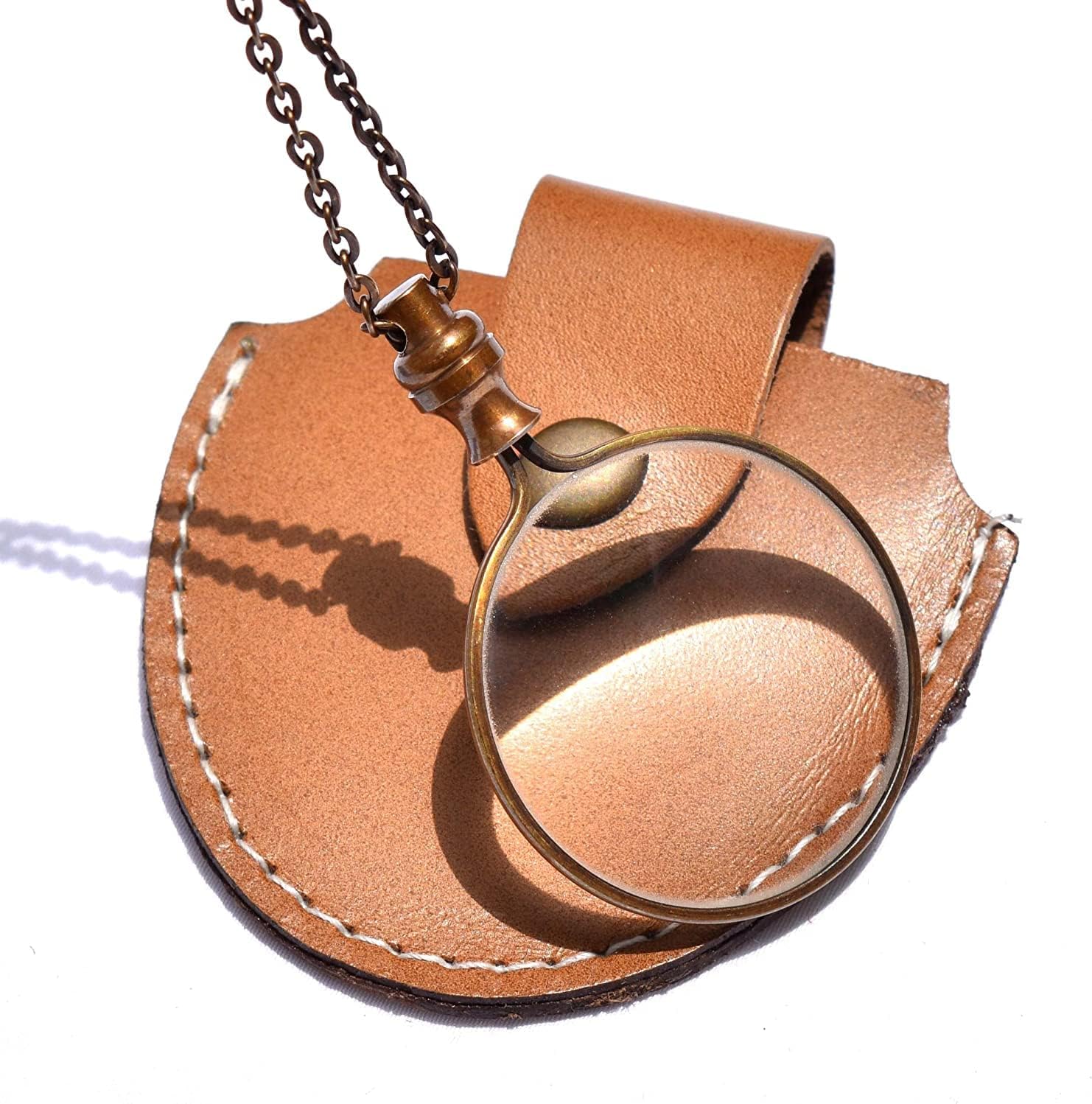ccHuDE 10X Magnifiers Necklace Magnifying Glass Pendant Magnification Lens Pendant
