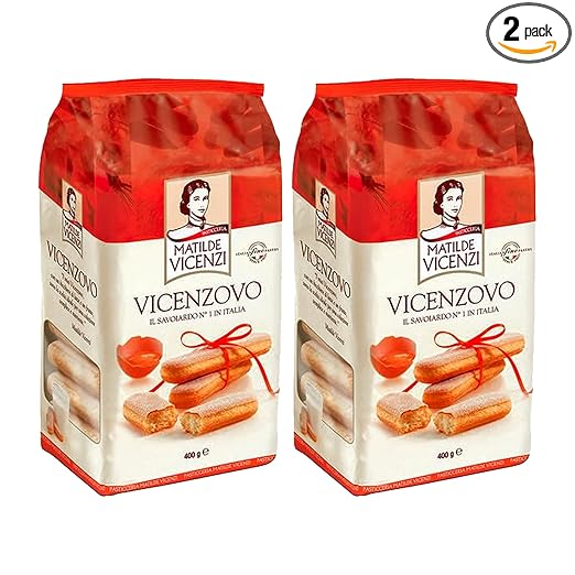 MATILDE VICENZI Vicenzovo Lady Finger | GMO Free | No Preservatives & No Artifical Colours - 400gm(Pack of 2)