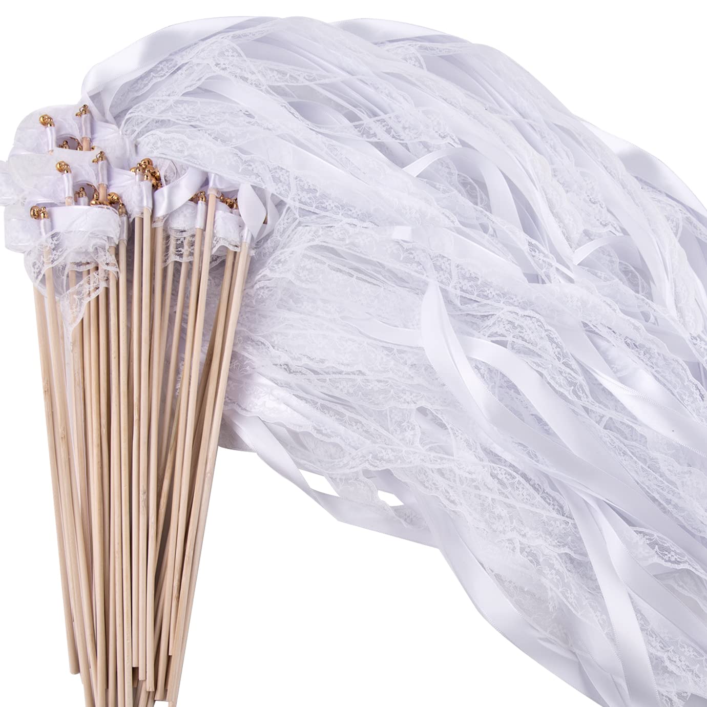 QUACOWW 30 unidades de varillas de hadas Ribbon mágicas para bodas, Navidad, cumpleaños, fiestas