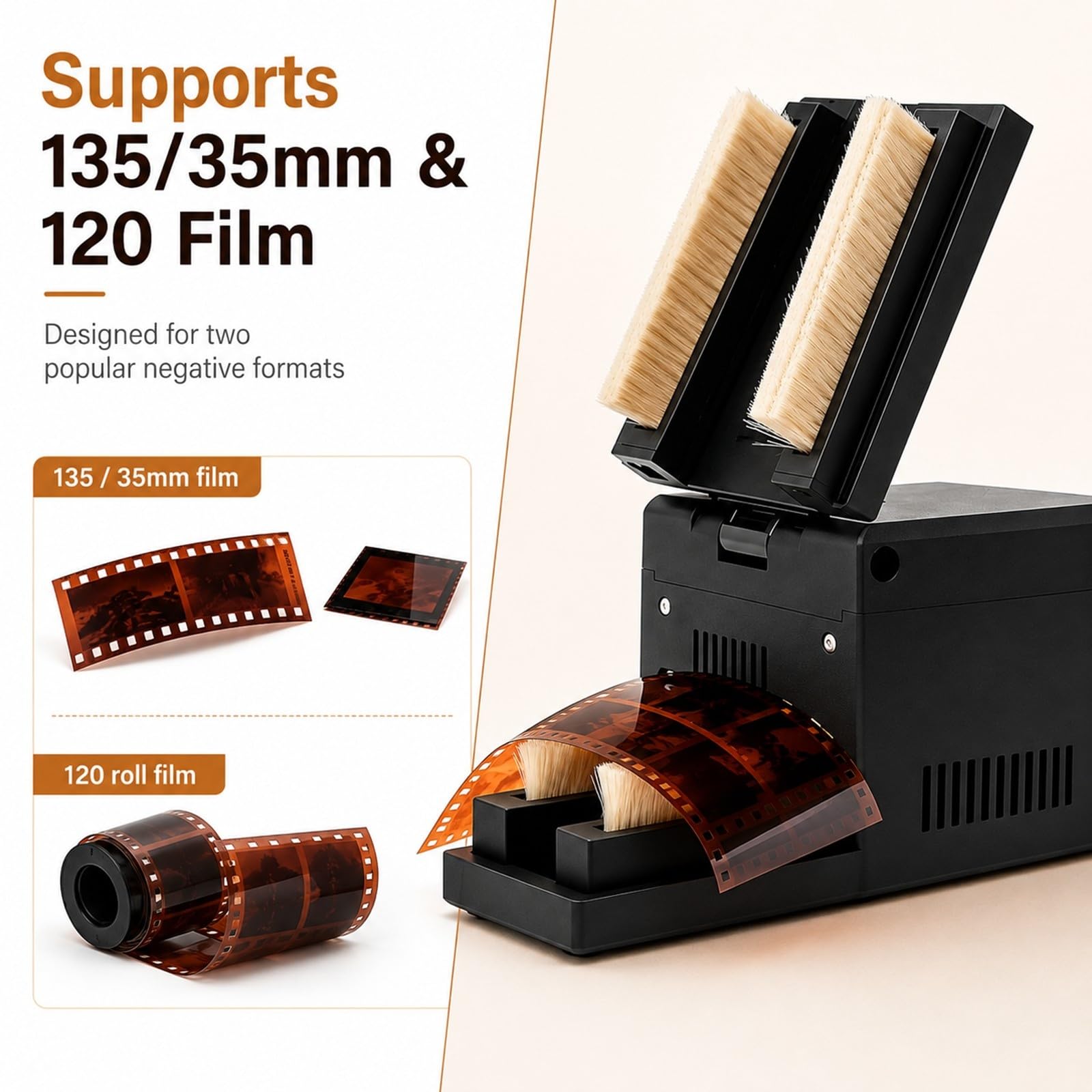 Nettoyeur de Film Antistatique Électrique for Les Négatifs 35mm et 120