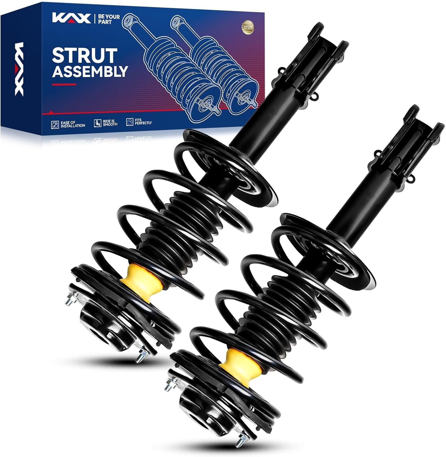 KAX Front Rear Struts and Shocks Complete Assembly for Cobalt 2005 2006 2007 2008 2009 2010, HHR 2006-2011, G5 2007-2009, Pursuit 2005 2006, 172179L 172179R 5779/33183 * 2 Struts Set of 4 SAA185