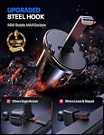 Car Phone Holder Mount for Air Vent, [Never Shake Hook Clip] 360° Adjustable Vent Clip, Compatible with Big Phones,Thick Cases, Phone Holders for Your Car–Fits iPhone, Samsung and Android