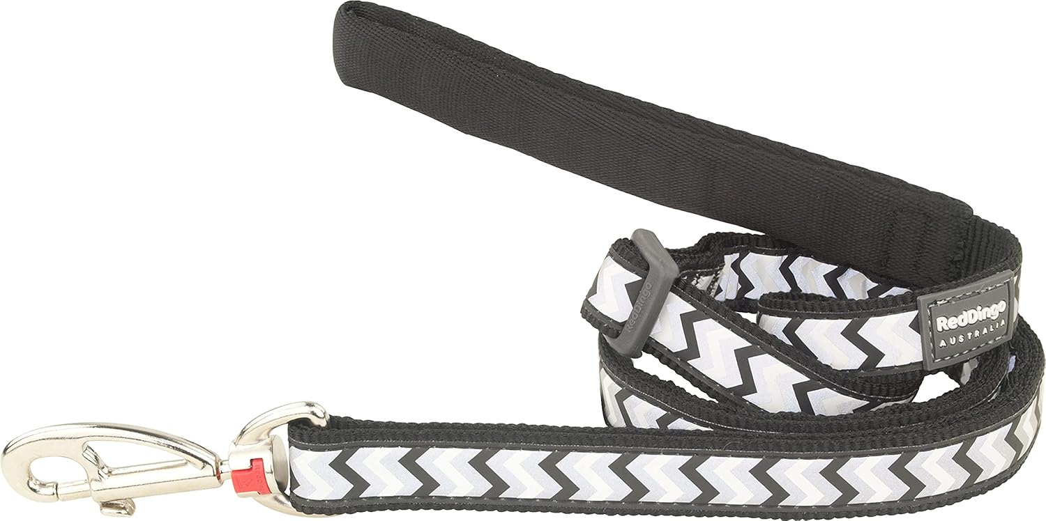 Red Dingo Reflective Ziggy Dog Lead, Large, Hot Pink