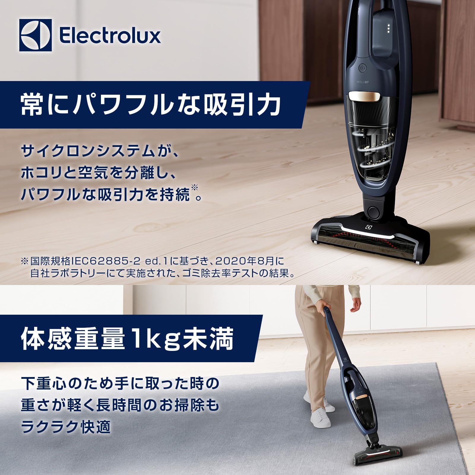 Amazon | エレクトロラックス 掃除機 コードレス スティック Well Q7 