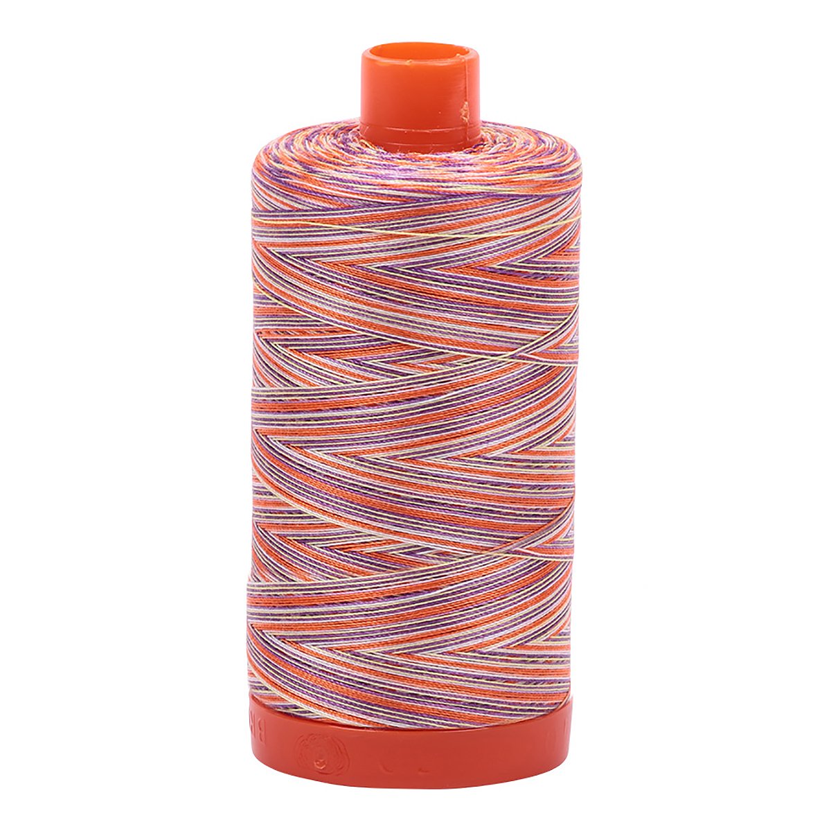 Aurifil Orange Mako Cotton Embroidery Thread 50Wt 1422Yds Variegated