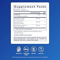 Vista 2 de Pure Encapsulations Complejo de glucosamina Suplemento dietético para el cartílago con manganeso 180 cápsulas