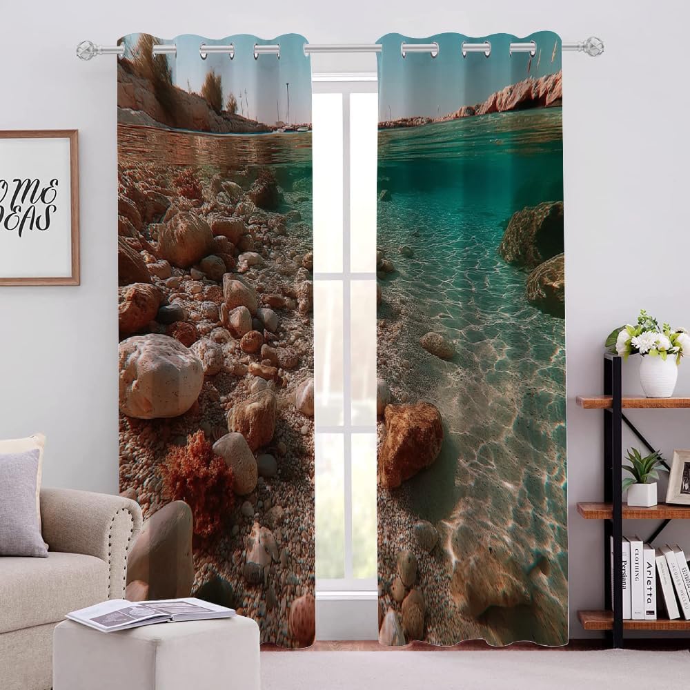 Dreamy Galaxy SpaceBlackout Decor Curtains 2 Panels 84" L x 54" W Night Sky Nebula Stars Window Treatment Set Grommet Heat Insulation Noise Reduction Drapes for Living Room/Bedroom