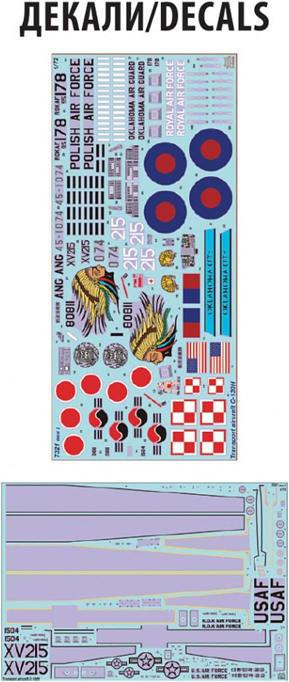 Zvezda C-130H Decal Sheet