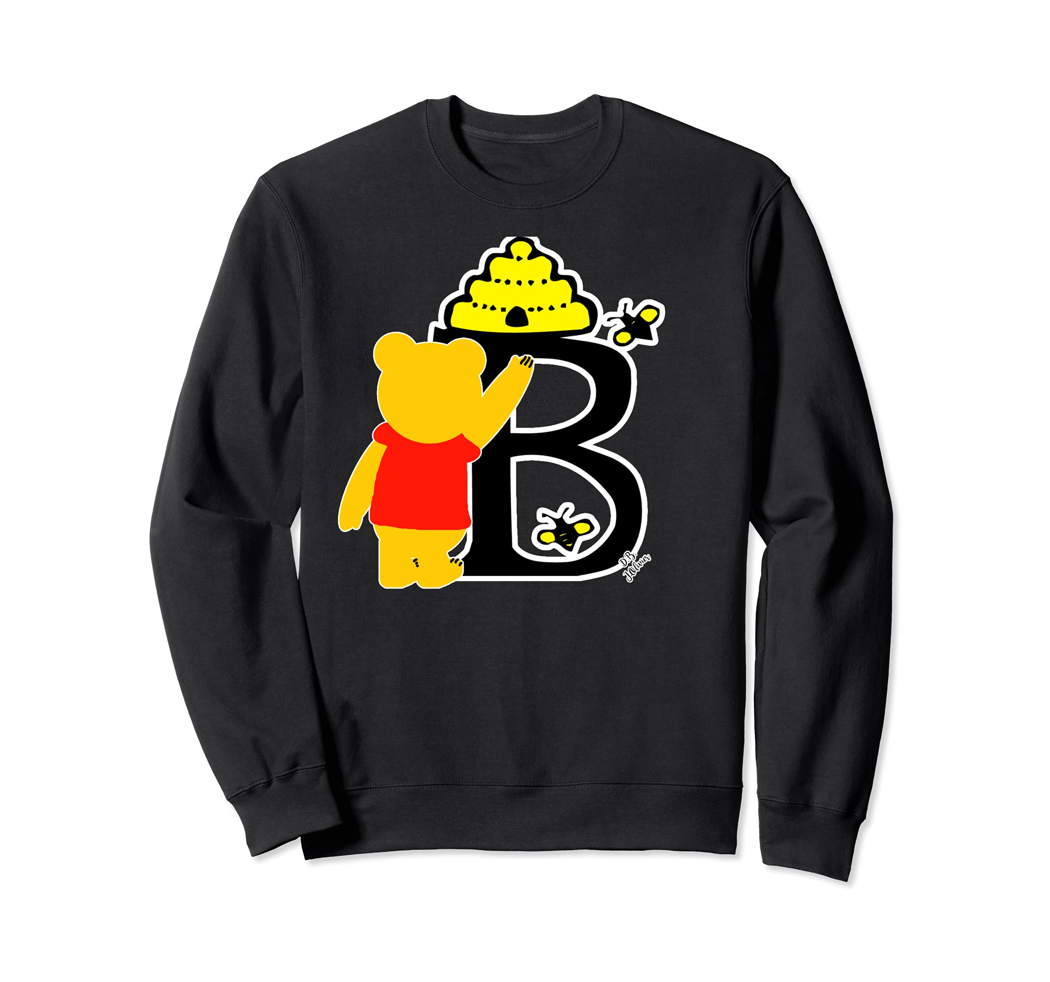 bear outfit cute bee Alphabet Sweatshirt
