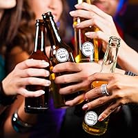 Vista 6 de Zonon 600 calcomanías de bebida para tazas, botellas de agua, etiquetas en blanco para bebidas pertenecientes a calcomanías para recepción de boda