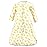 Hudson Baby Unisex Baby Cotton Wearable Sleeping Bag, Sack, Blanket, Lemon Daisy Long Sleeve, 0-3 Months