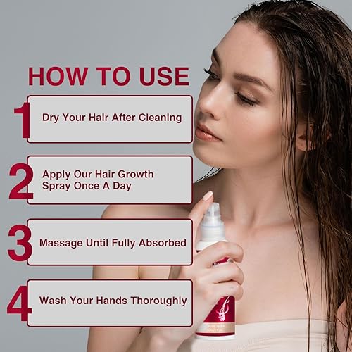 Miniatura 3 de Suero de minoxidil al 5% para mujeres y hombres spray para el adelgazamiento del cabello y la pérdida de cabello para obtener un cabello más grueso