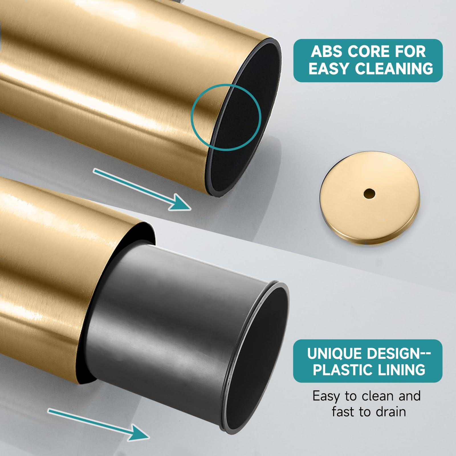 Soporte de pared de acero inoxidable para inodoro, organizador de baño que ahorra espacio, duradero y elegante, herramienta de limpieza para hogares modernos