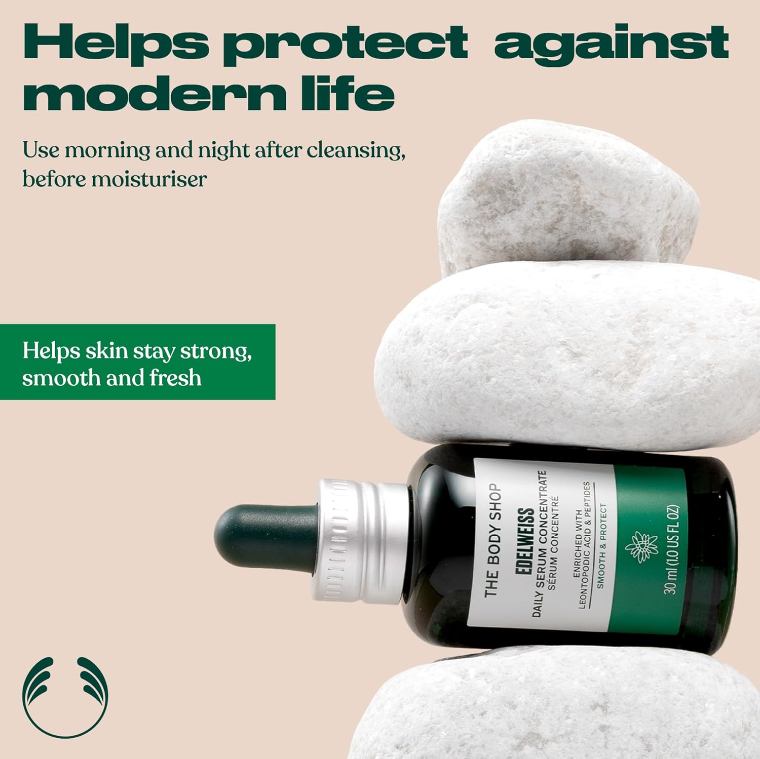 The Body Shop Edelweiss Daily Serum Concentrate – Hydrates and Refreshes Skin – Vegan – 30ml