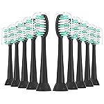 XIAOHEAD Replacement Toothbrush Heads 10 Pack for AquaSonic Black Series and Vibe Series Electric Toothbrush
