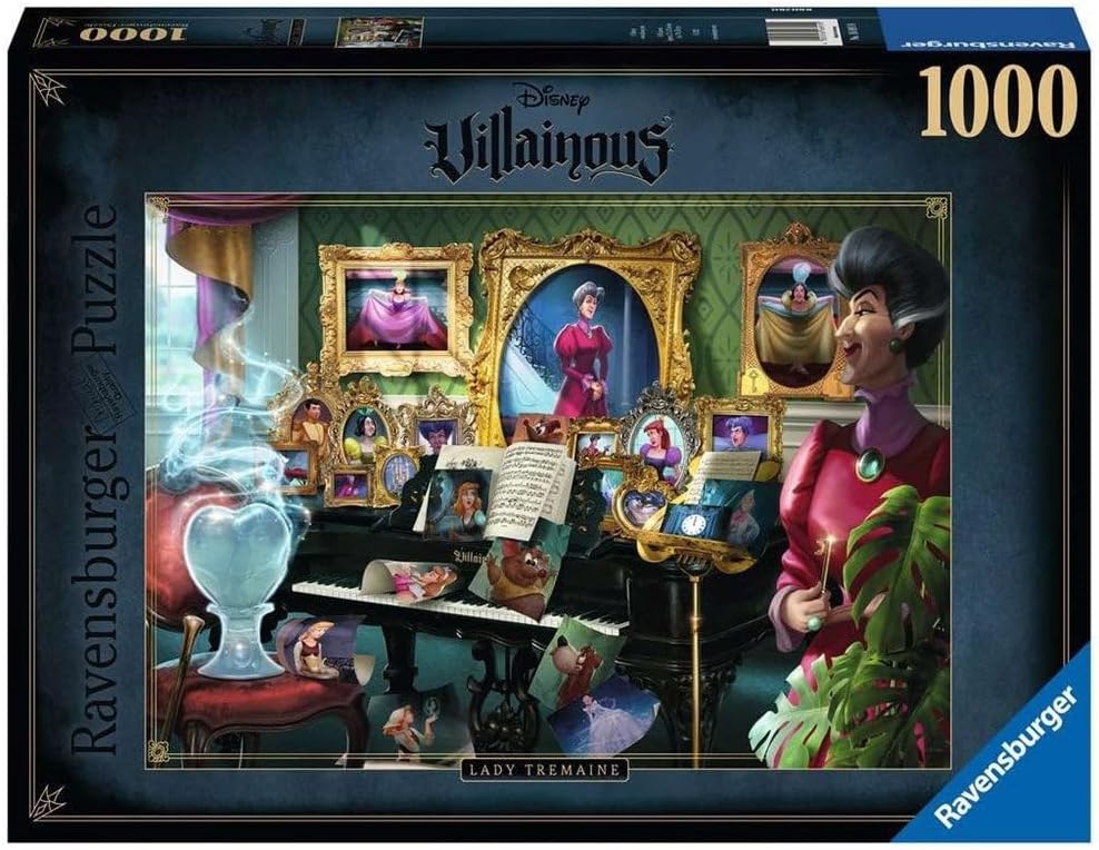 Ravensburger Disney Villainous: Lady Tremaine Puzzle - 1000-Piece Jigsaw Challenge for Adults | Unique Softclick Technology | Vibrant, Glare-Free Pieces | Ideal Gift for Puzzle Enthusiasts