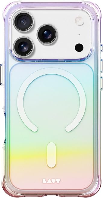 LAUT - AERO Holo case Compatible with iPhone 17 Pro Max - Holo Pearl