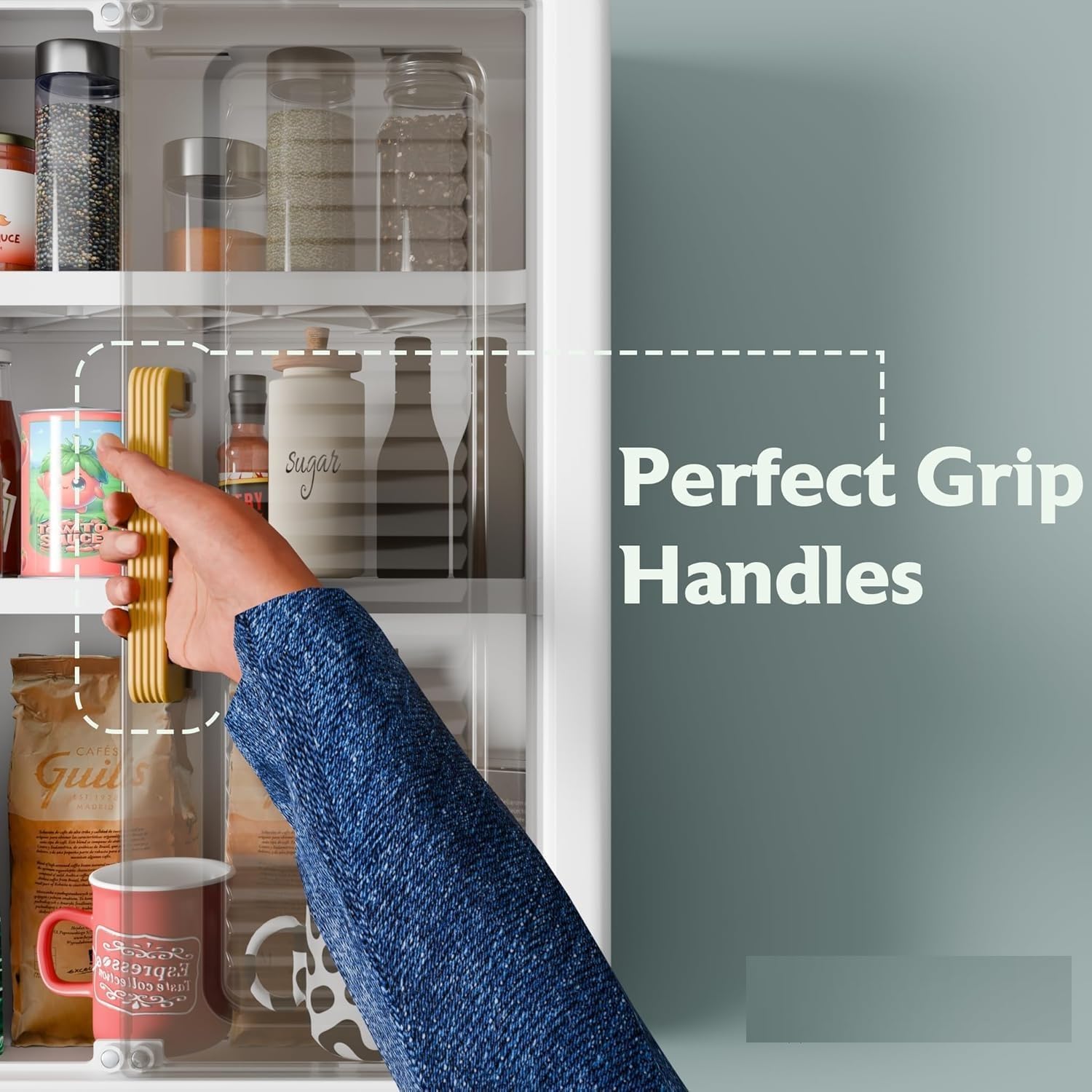 Burmy Wall Mounted Self Adhesive Bathroom Shelf Storage Cabinet for Kitchen Multipurpose Organizer with Doors and Shelves 4