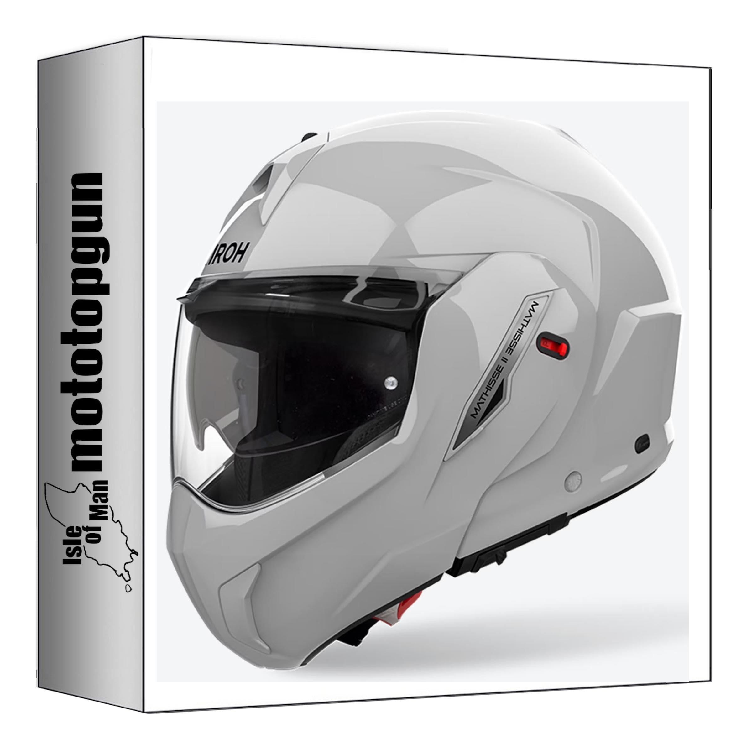Airoh Mathisse II MTH298 Modular Motorcycle Helmet, front view