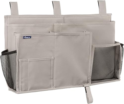 Miniatura 206 de Surblue - Organizador de cama colgante para mesita de noche, bolsa de almacenamiento, bolsillo para literas y camas de hospital, dormitorios Z-Zebra