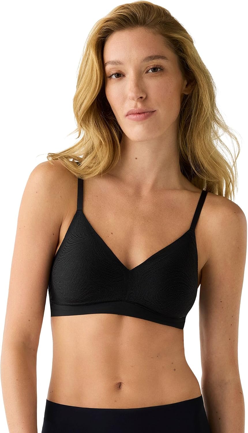 True & Co Women's True Body Lace Triangle Wirefree Bra
