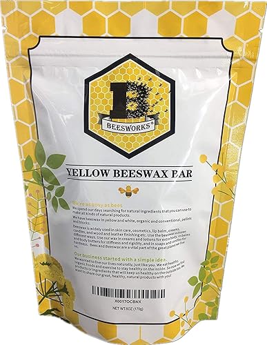 Miniatura 21 de Beesworks Barras de cera de abeja amarilla (6 onzas) 100% puras, de grado cosmético, cera de abeja con triple filtro para el cuidado de la piel