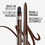 Rimmel London - Exaggerate Waterproof Eye Definer, built-in smudger & sharpener, creamy matte finish, Up to 10H, long-lasting, 100% Cruelty-Free, Rich Brown - 212 (Uncarded)