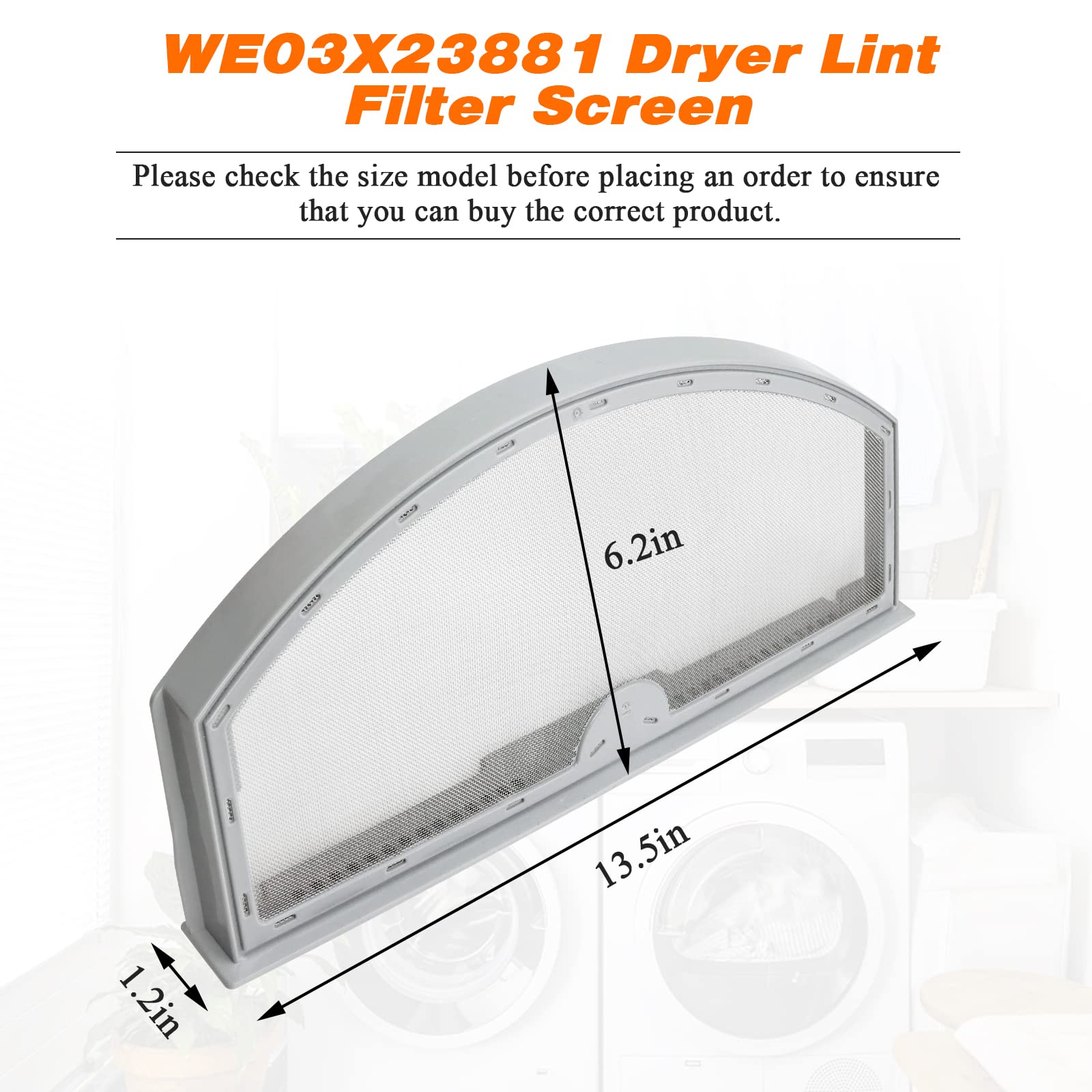 Dryer Filter Replacement WE03X23881 Dryer Lint Filter Screen By